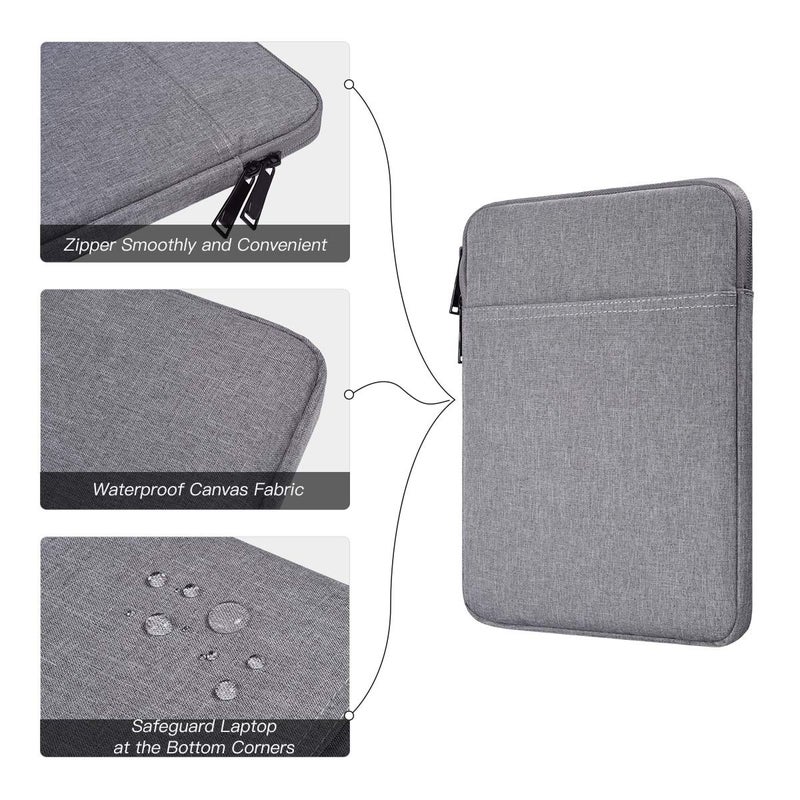 iKammo Tablet Sleeve Case for 11" Samsung Galaxy Tab A9+/ Galaxy Tab S6 Lite (2024) 10.4", iPad 10th/ Air 5th 10.9, Pro 11 M4 2024,iPad 9/8/7 10.2 Bag, Light Grey - Image 4